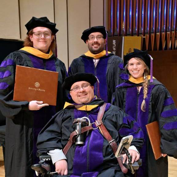 Smiling graduates