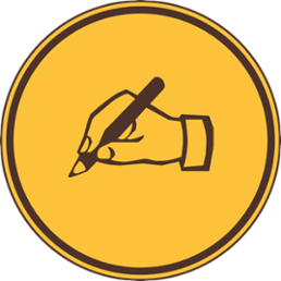 hand holding a pen and writing