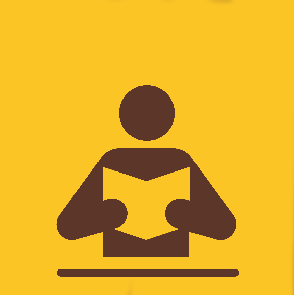 icon of person reading