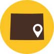 Wyoming map icon