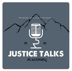 podcast logo of microphone in front of mountains