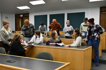students with law books
