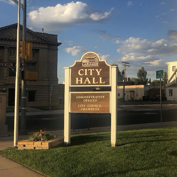 Laramie City Hall Sign