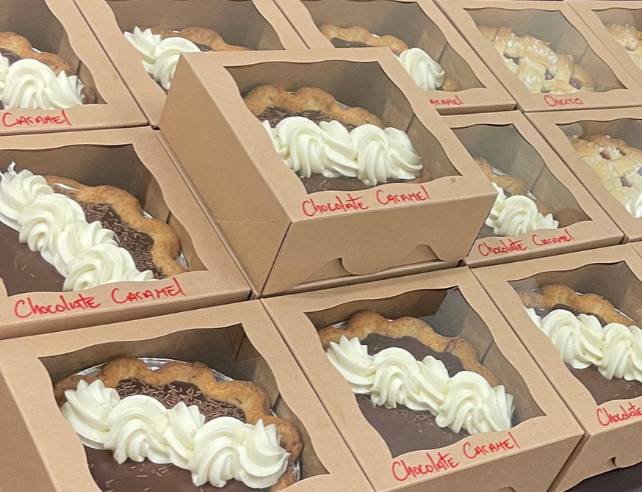 fresh pies on display