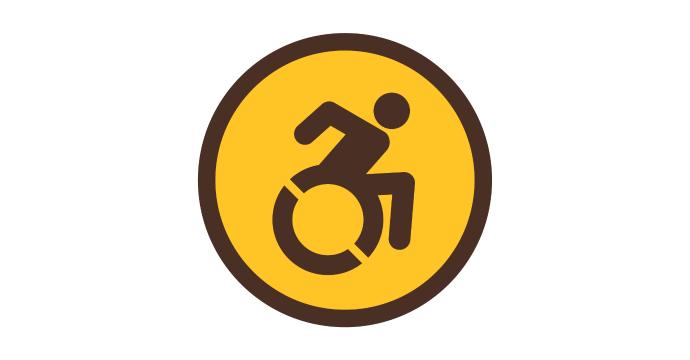 flat icon for accessibility