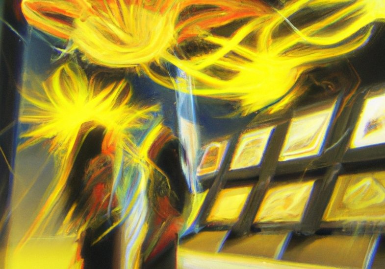 AI generated art of library and archives collections