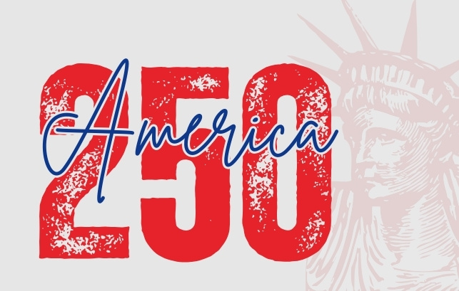 decorative graphic featuring the statue of liberty and the words 