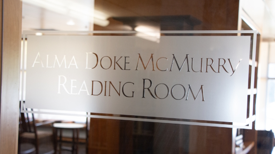 McMurry Reading Room level 2 of Coe Library