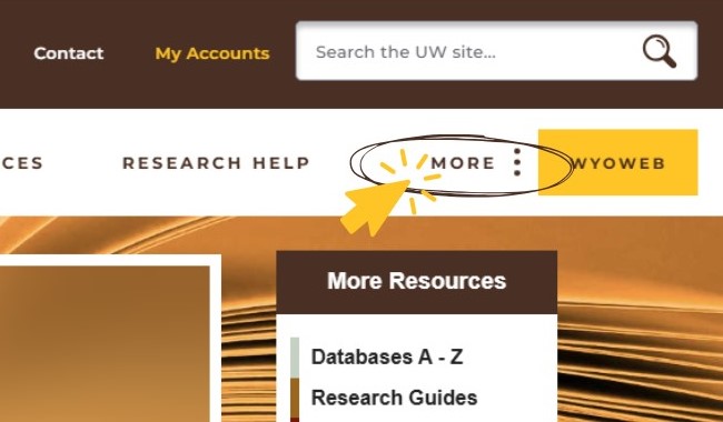 UW Libraries website home page