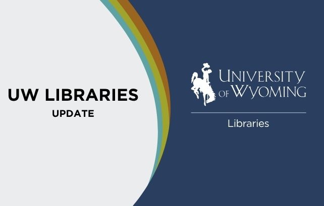 decorative image with text that says 'UW Libraries Update' and has the UW Libraries logo