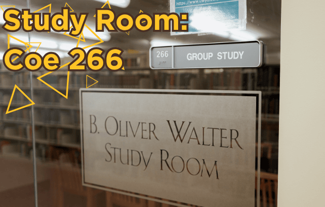 Details of study room 266, located on Level 2 of Coe Library.