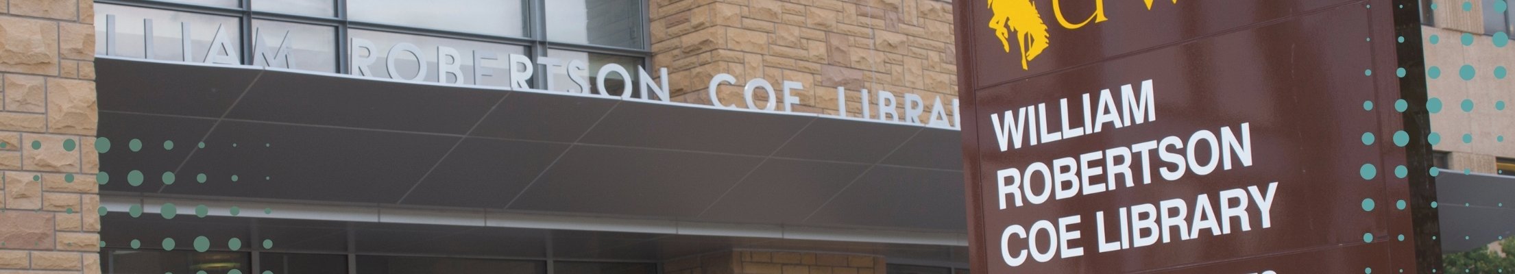 Exterior of Coe Library building.