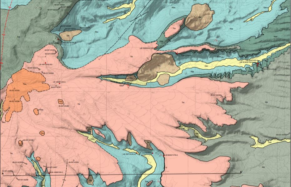 Wyoming geological map thumbnail
