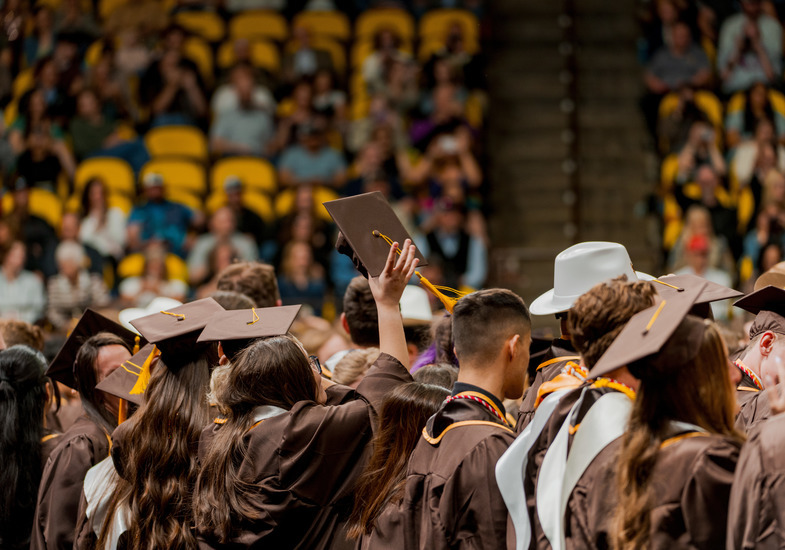 University of Wyoming graduation ceremony.