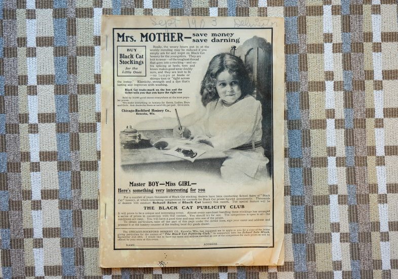 Ad section in “The Delineator” magazine