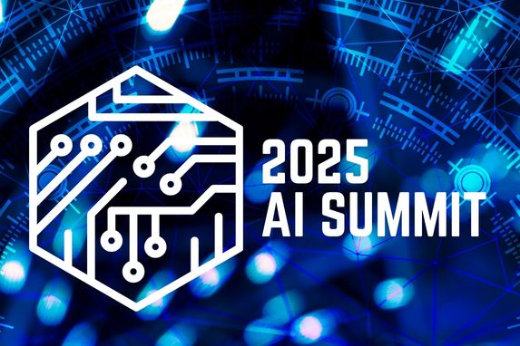 decorative image with text that reads 2025 AI Summit