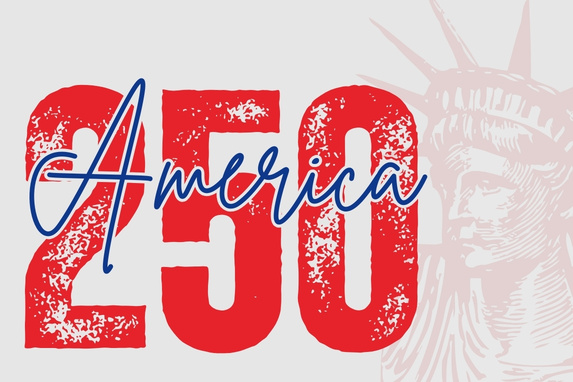 decorative image that reads "America 250"