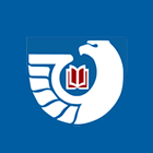US Government Document Repository logo, blue circle with stylized bird in white