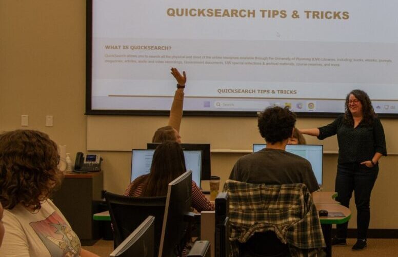 research librarian teaching class