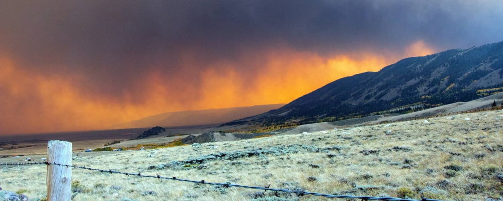 Mullen Fire from Centennial, WY