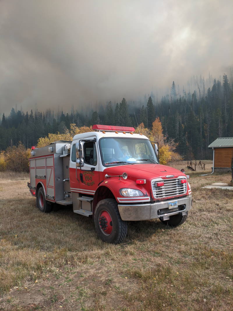 Vedauwoo Engine VV-1 at Mullen Fire near Albany