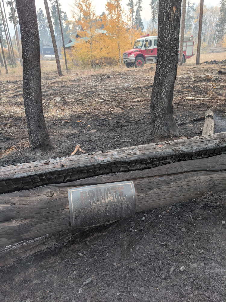 Mullen Fire - burned out area in Albany behind firehouse