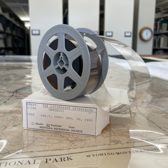 Microfilm reel