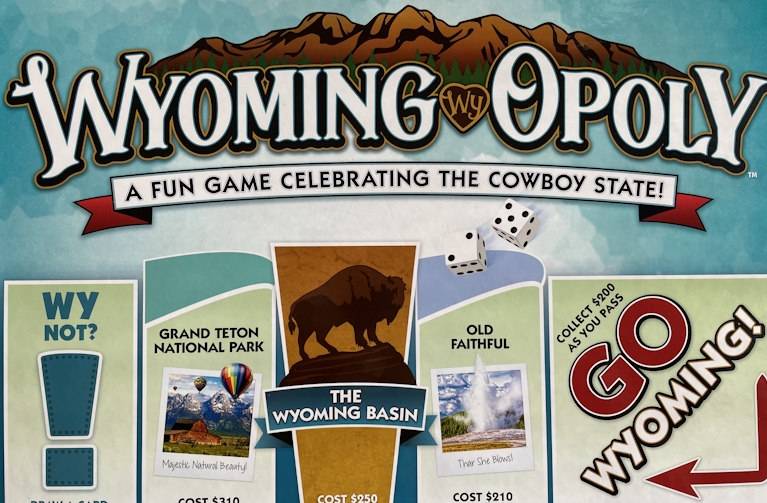 Wyoming-opoly board game 