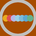 multiple colored circles icon