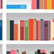 books on shelves