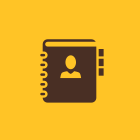 icon of address book