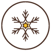 Icon of a snowflake