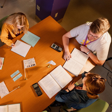 Students Studying in the Residence Halls