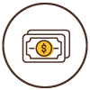 icon of dollar bills