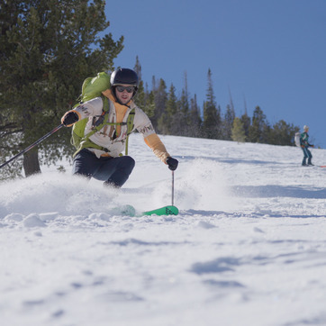 Students Skiing at Snowy Range