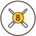 Icon of a billiards