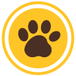 Icon of a paw print