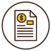 icon of bank statement