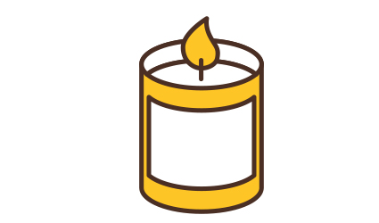Icon of a candle
