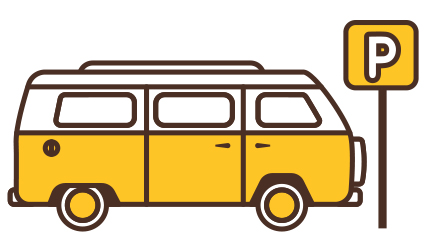 Icon of a car parked
