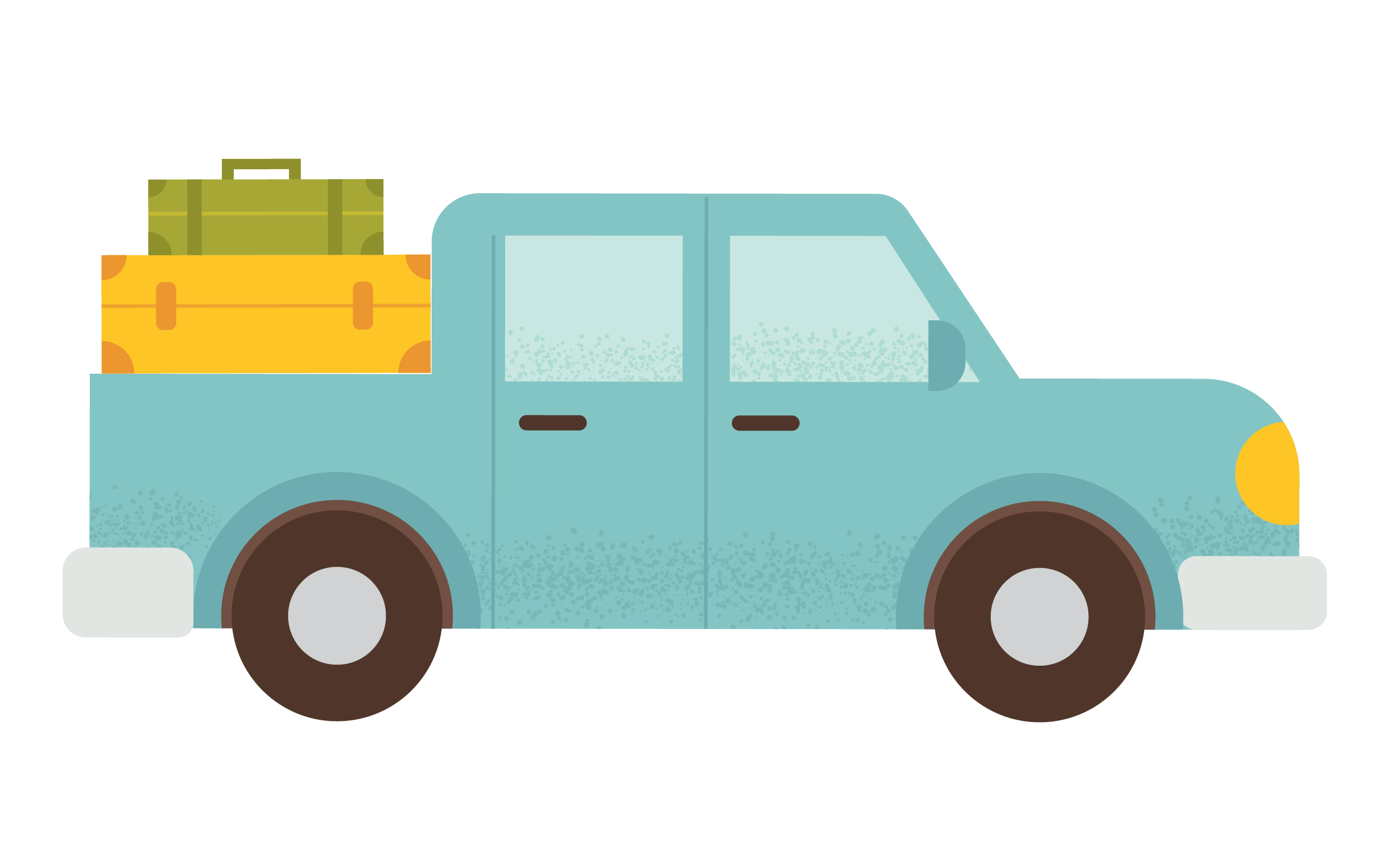 A backpack icon with a UW bucking horse icon in the middle.