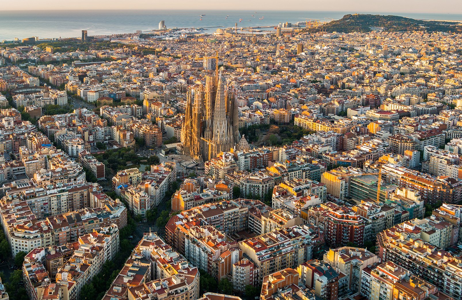 Barcelona aerial photo