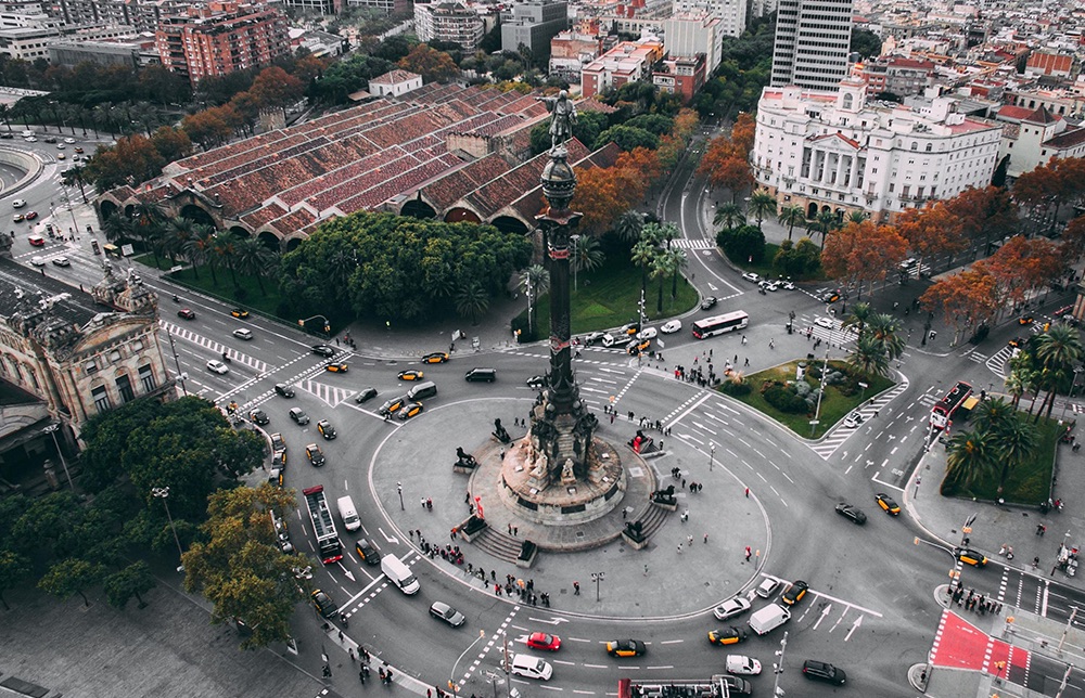 Barcelona aerial photo