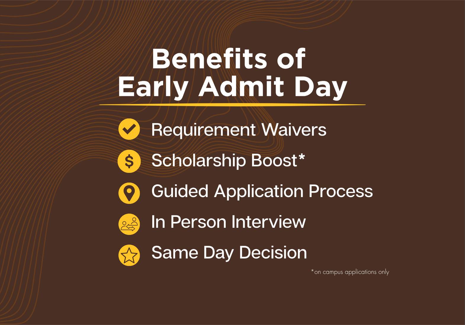 benefits of attending early admit day