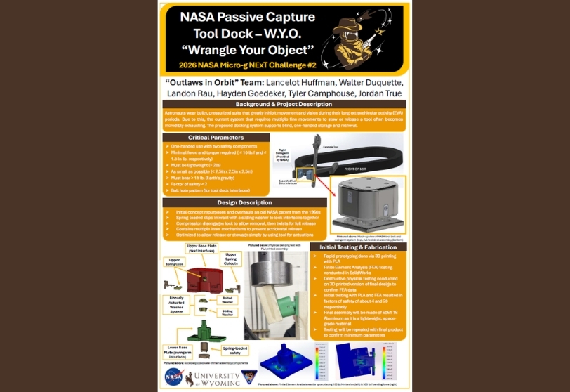 poster for nasa passive capture tool dock project