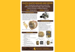 poster for cloth diaper washer and dryer project