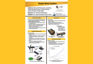 poster for model wind turbine project