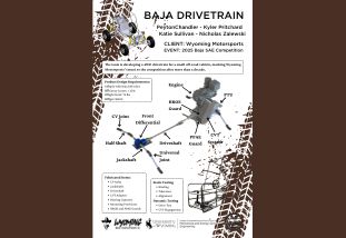Wyoming Motorsports baja drivetrain senior design project