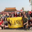 Students in Chinese square