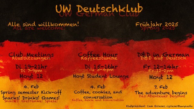 German club events for Spring 2025